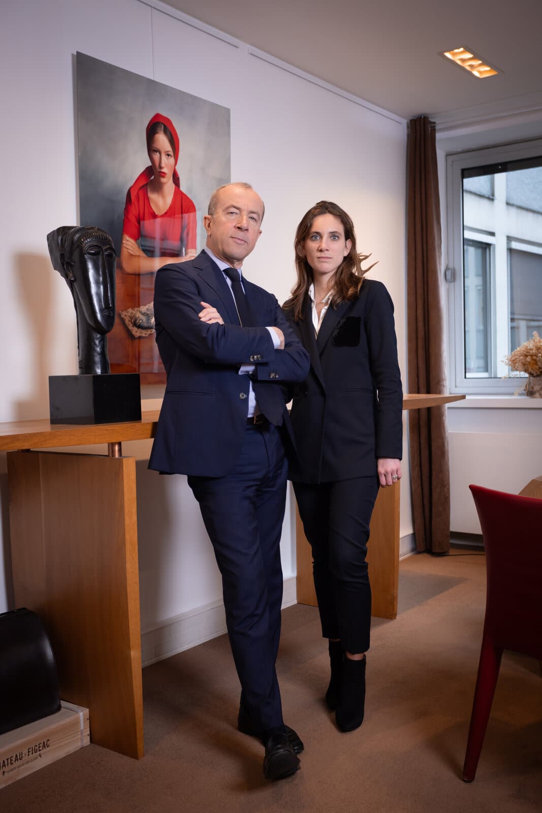 Maître Alexandre Varaut et Maître Raphaelle Varaut au cabinet